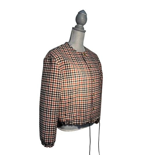 Celine Plaid Chelsea Jacket - Size 34