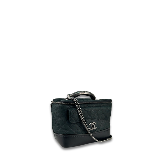 Chanel Caviar Globe Trotter Vanity Case