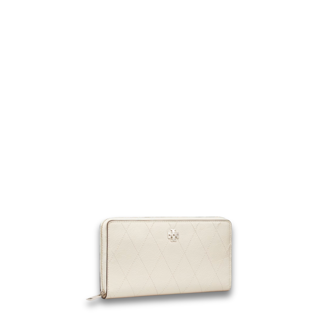 Tory Burch Charlie Quilted Zip Continental Wallet