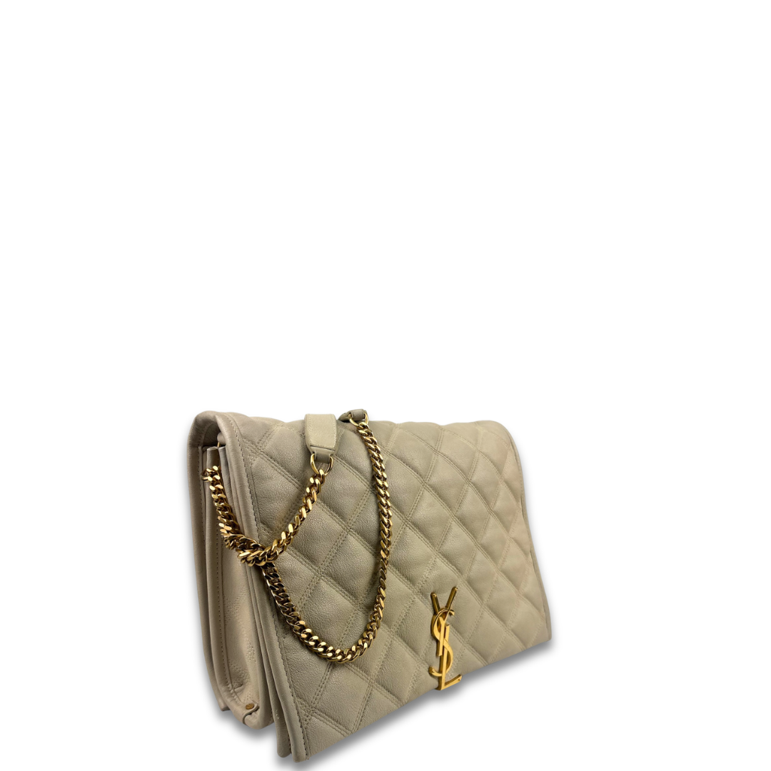 YSL Off White Becky Shoulder Bag