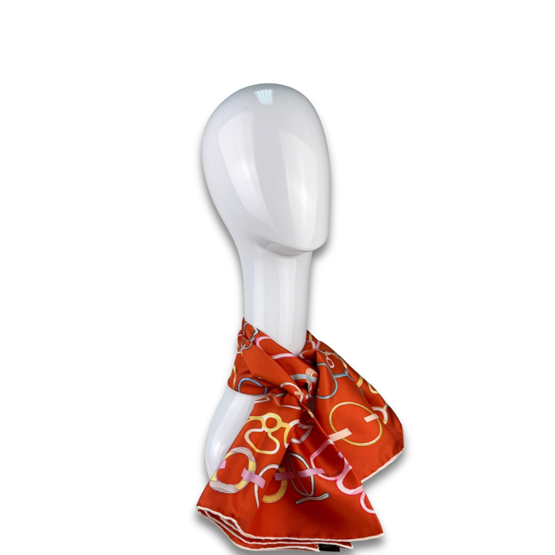 Hermès 'Do Re Boucles' Silk Scarf 90