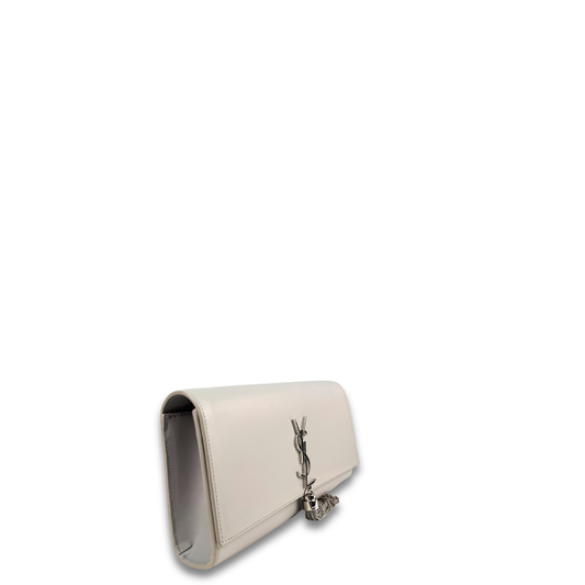 YSL Grey Kate Tassel Clutch