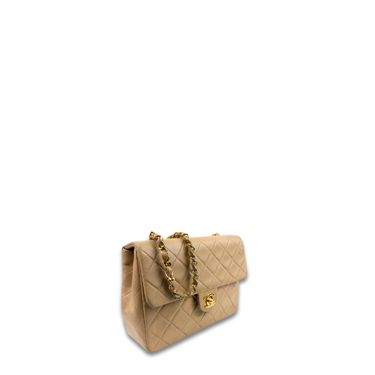 Chanel Classic Beige Small Square Single Flap