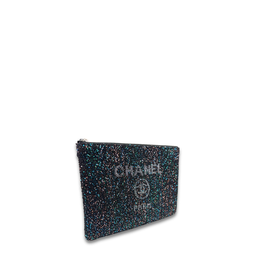 Chanel Sequin Deauville O-Case Zipper Pouch