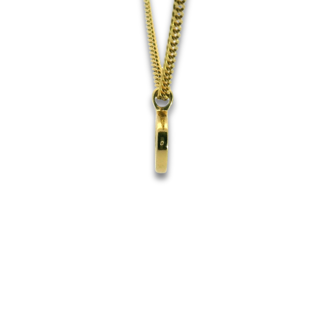 Dior Gold Circle CD Necklace