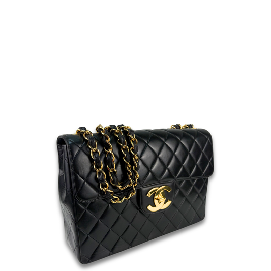 Chanel Vintage Classic XL CC Jumbo Single Flap