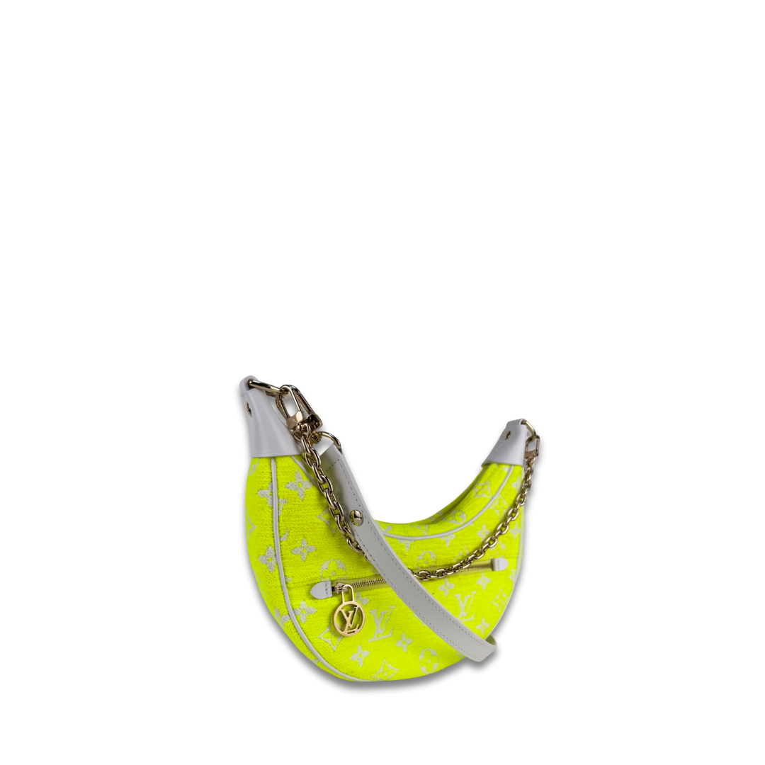 Louis Vuitton Yellow Jacquard Velvet Loop