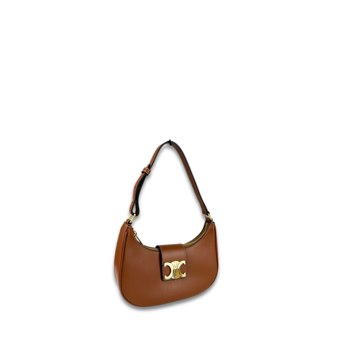 Celine Medium Tan Ava Triomphe Shoulder Bag