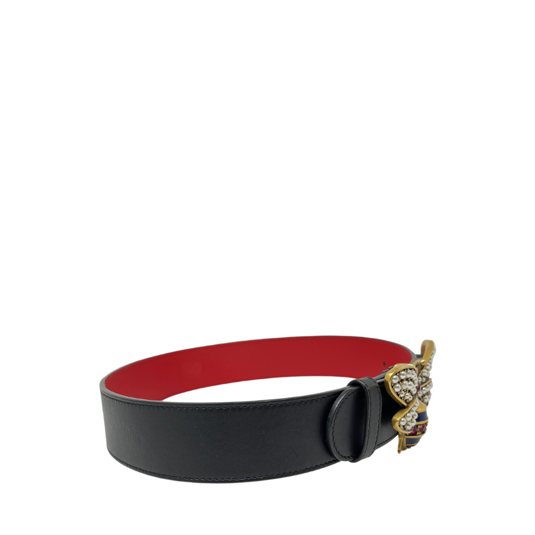 Gucci Queen Margaret Bee Belt - Size 70 | Lola Saratoga