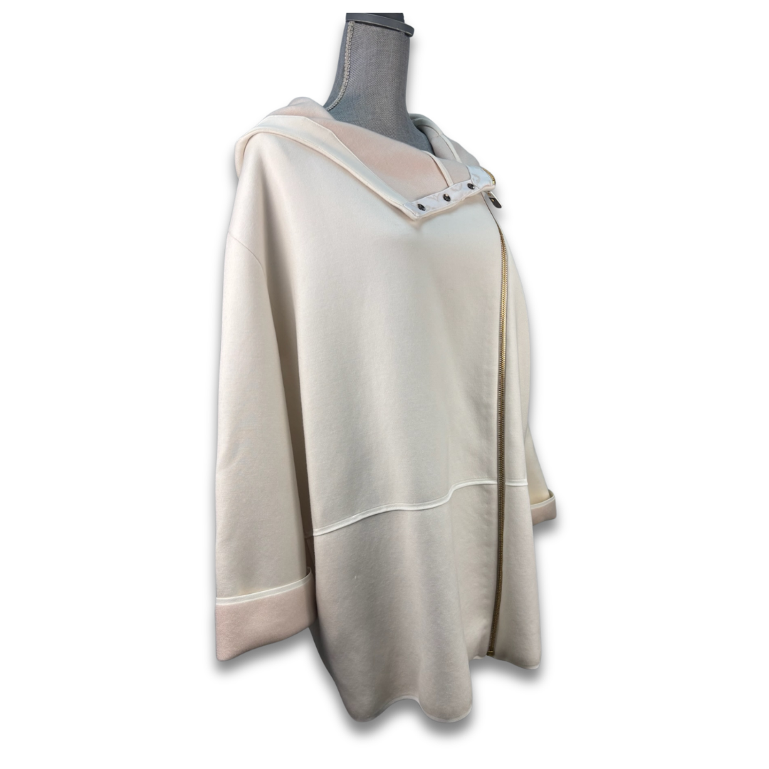Louis Vuitton Monogram-Accent Knit Hoodie - Size Medium