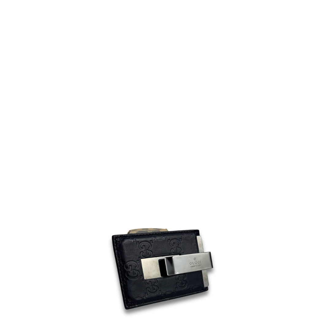 Gucci Black Guccissima Money Clip