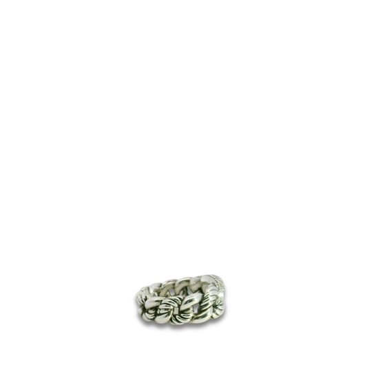 David Yurman Belmont Curb Pave Diamond Ring - Size 6