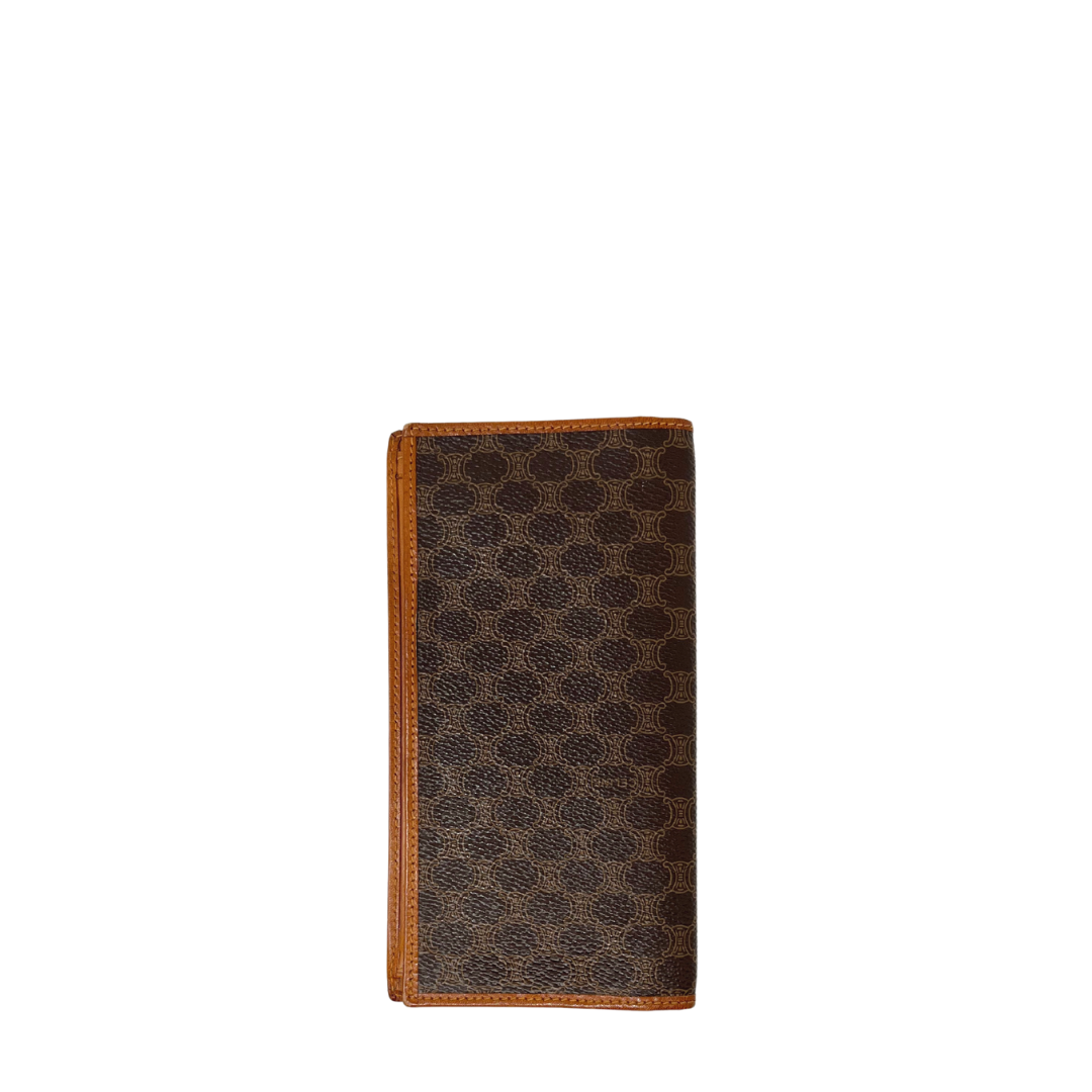 Triomphe Canvas Bifold Wallet with Coin Compartment