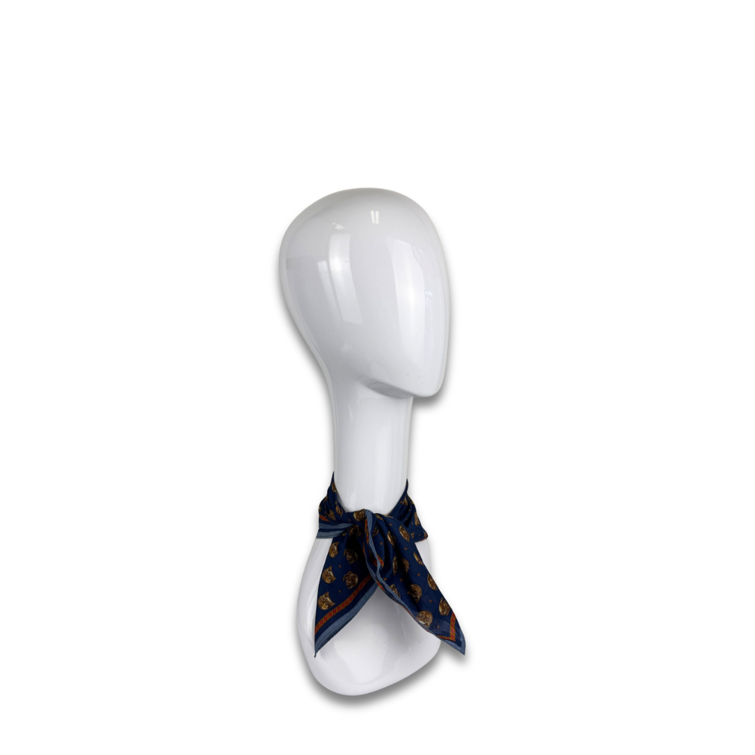 Dior Navy 'CD' Handkerchief
