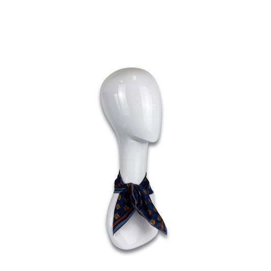 Dior Navy 'CD' Handkerchief