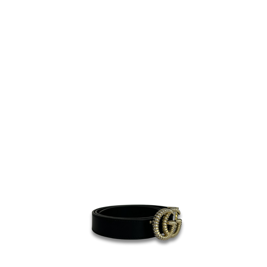 Gucci Silver Marmont Belt - Size 70