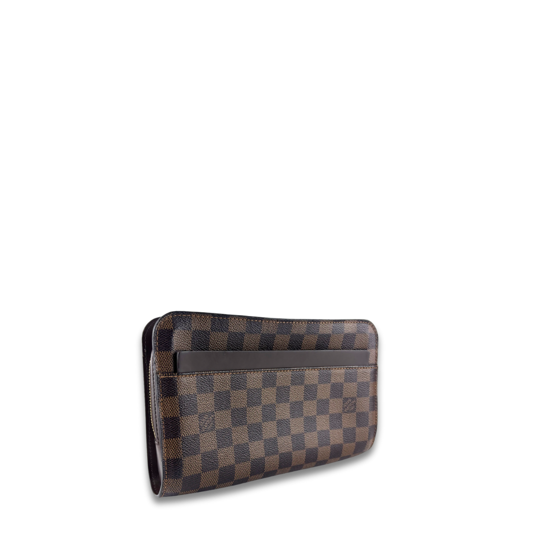 Louis Vuitton Damier Ebene Saint Louis Wristlet Clutch