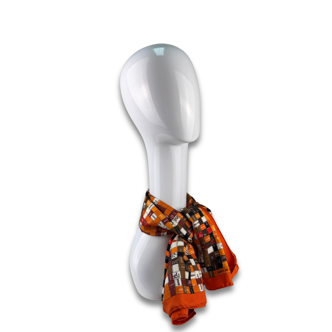 Hermès 'Bolduc Au Carre' Silk Scarf 90