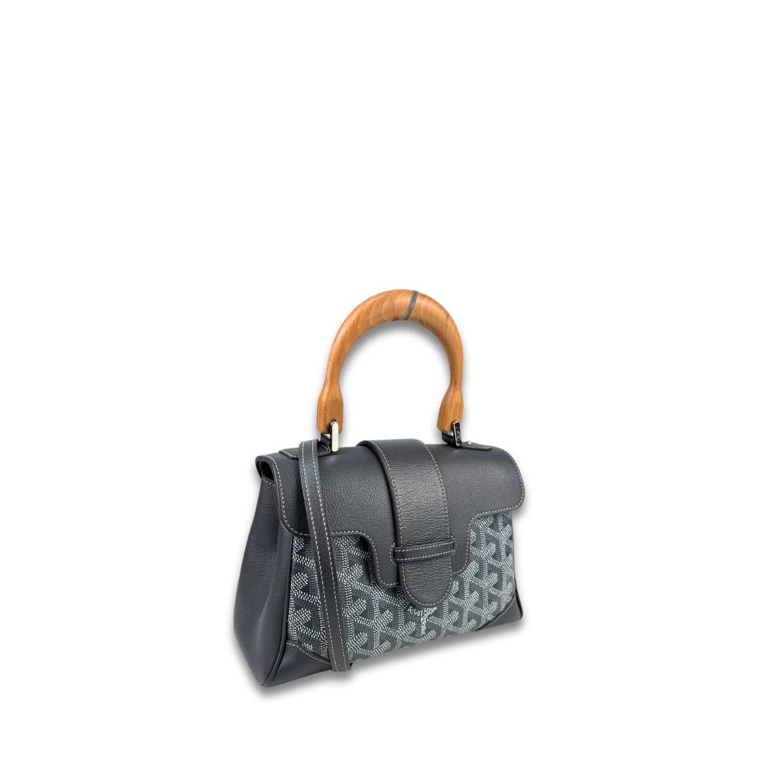 Goyard Grey Mini Saigon Top Handle