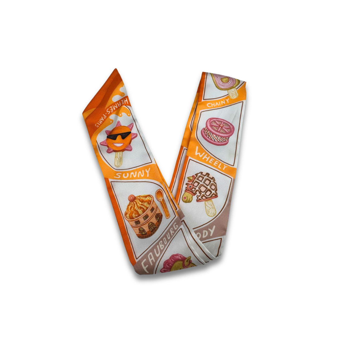 Hermès Funny Ice Cream Silk Twilly