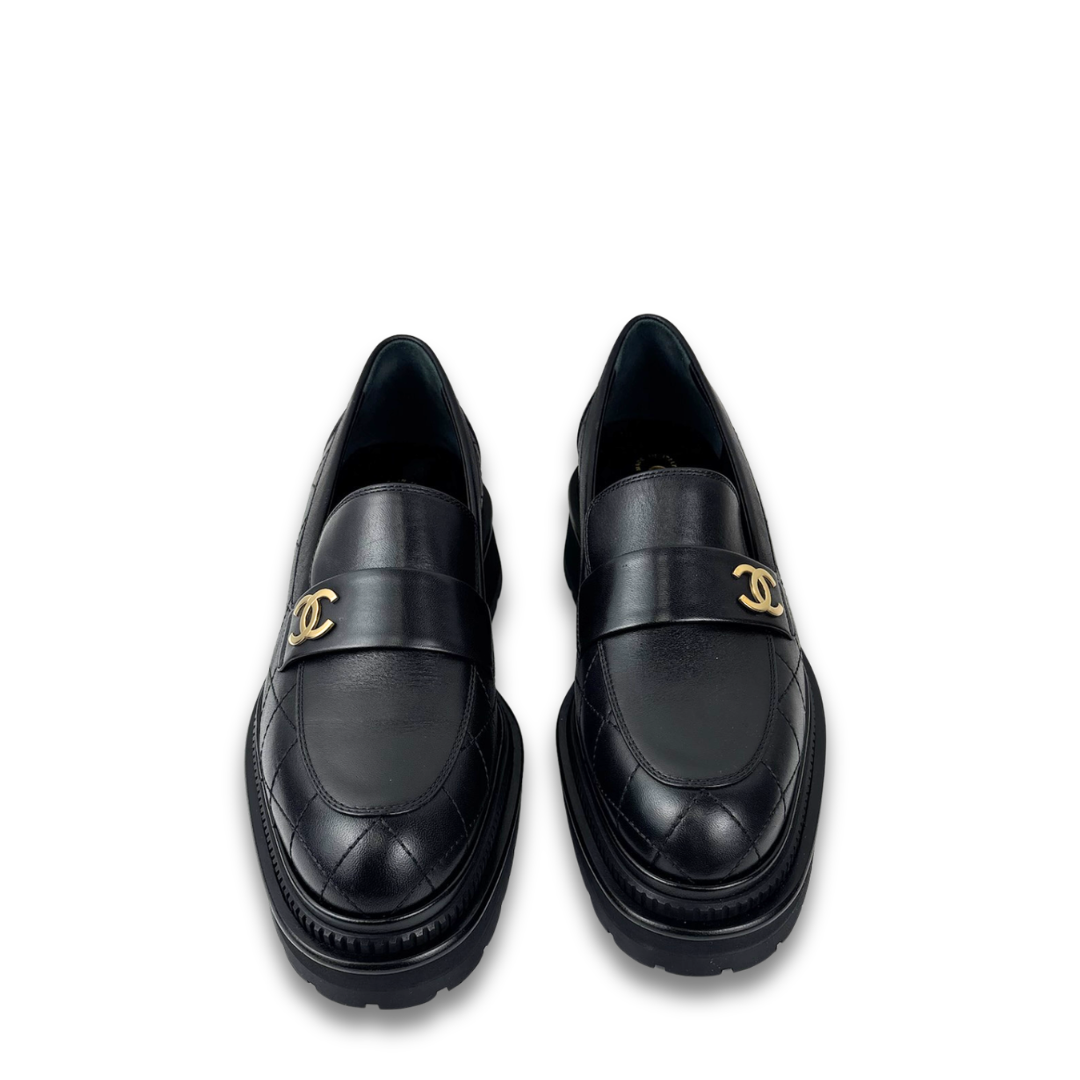 Chanel Chunky Quilted Loafers - Size 40