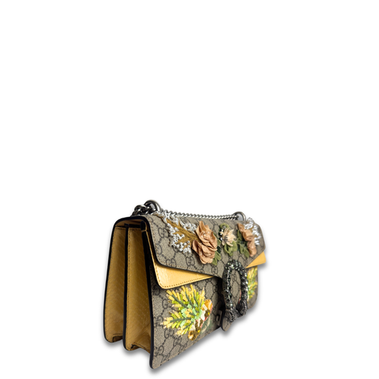 Gucci GG Supreme Monogram Python Medium Dionysus Bag