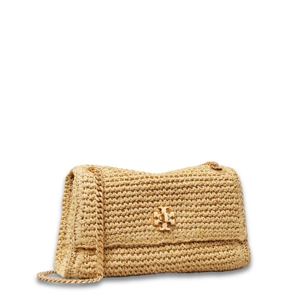 Tory Burch Straw Kira Turnlock Mini Bag