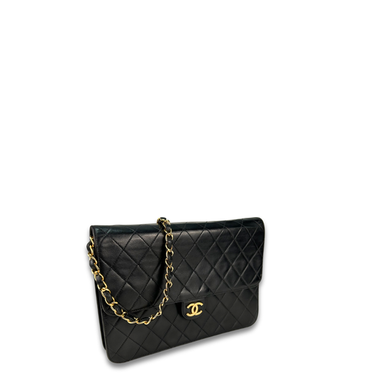 Chanel Black Pushlock Shoulder Bag