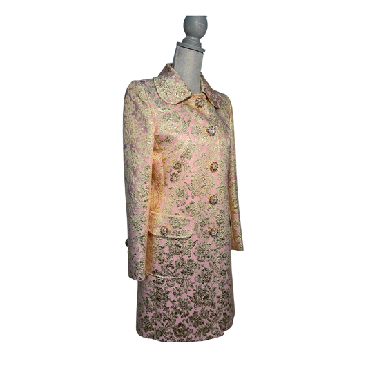 Dolce & Gabbana Lamé Bejeweled Jacquard Jacket - Size 40