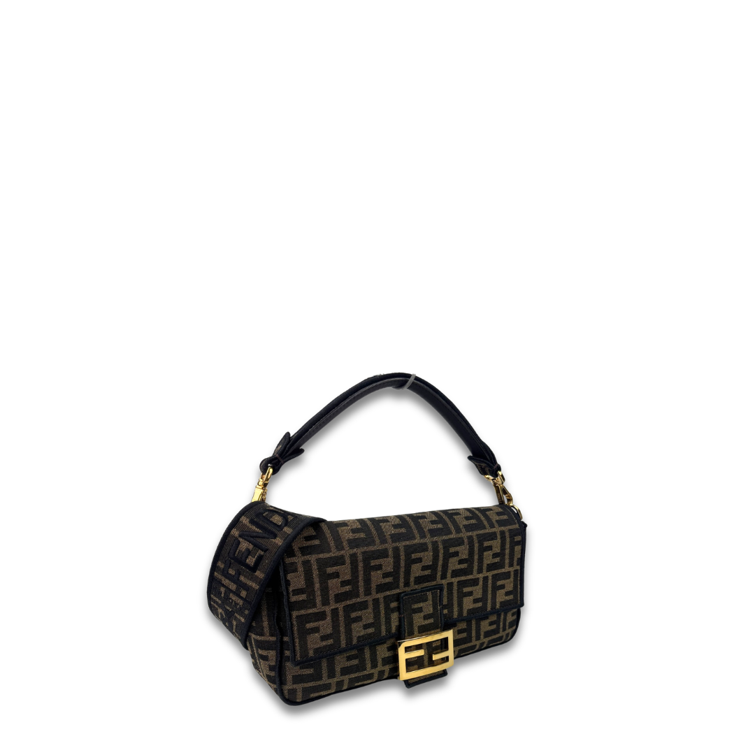 Fendi Jacquard Convertible Baguette