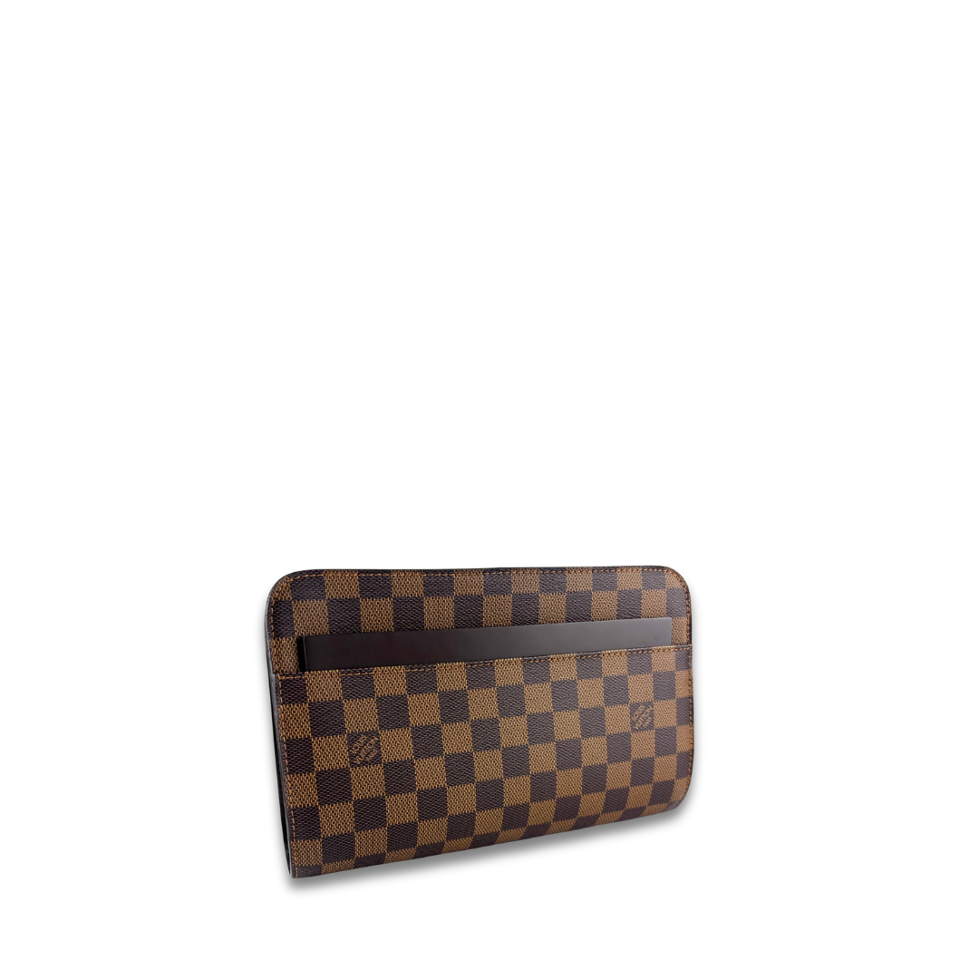 Louis Vuitton Damier Ebene Saint Louis Wristlet Clutch