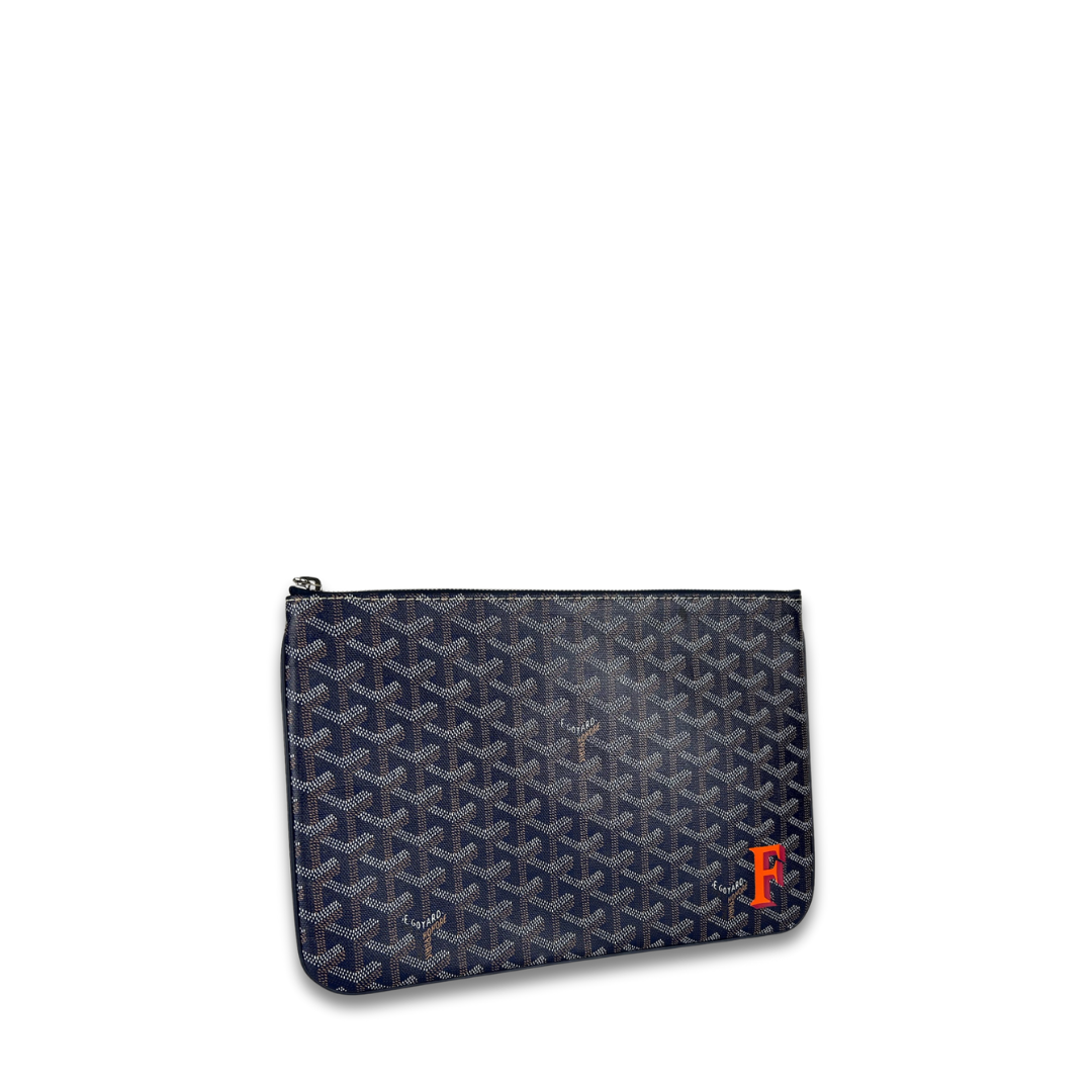 Goyard Navy Senat MM Pouch