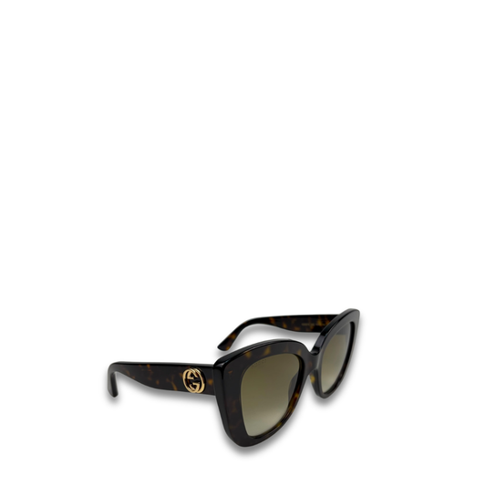 Gucci Oversized Tortoiseshell Cateye Sunglasses
