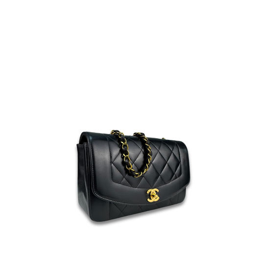 Chanel Lambskin Small Diana Single Flap