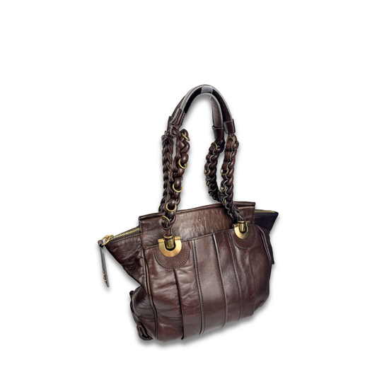 Chloe Large Brown Heloise Shoulder Bag