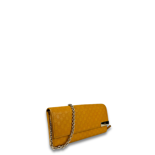 Gucci Yellow Microguccissima Continental Wallet