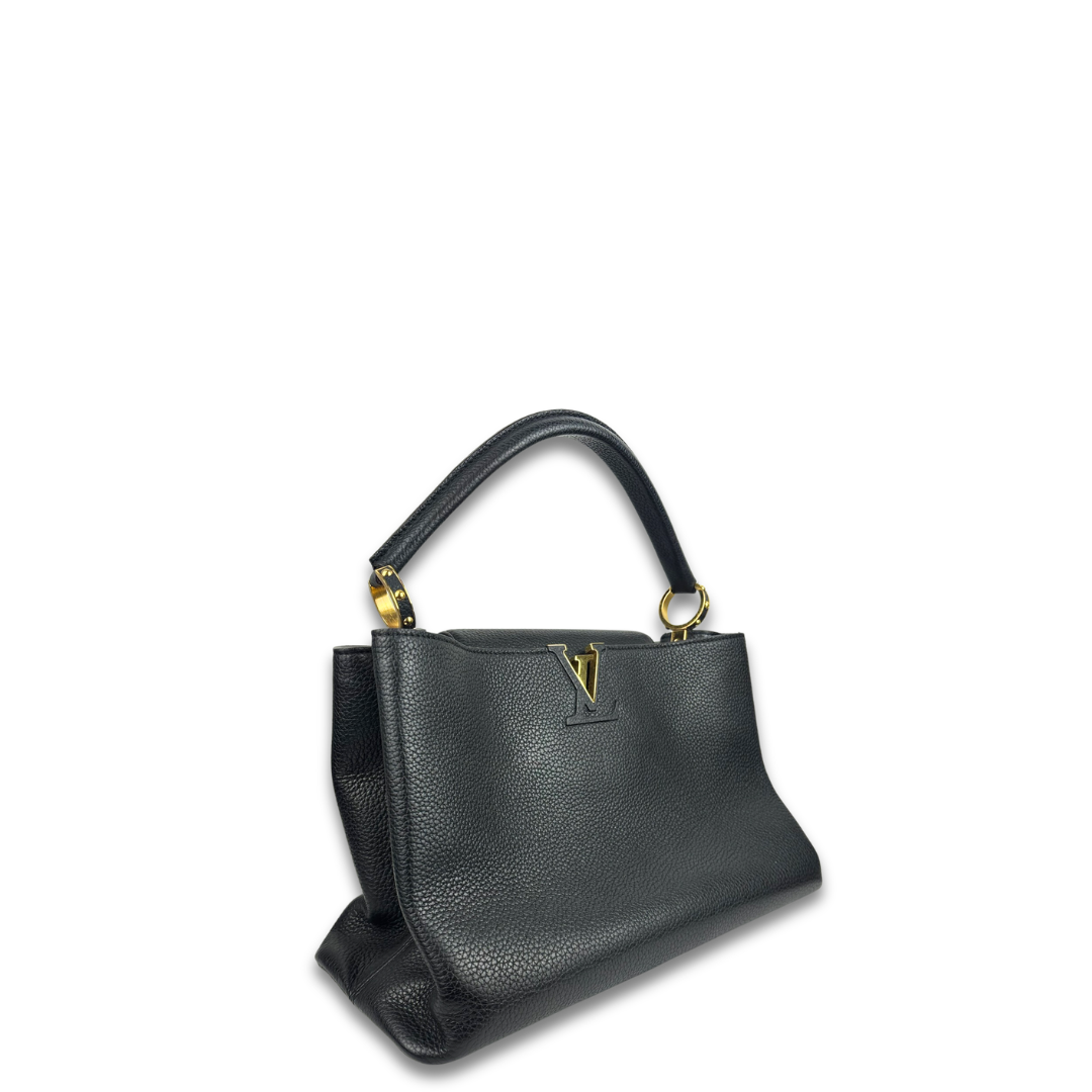 Louis Vuitton Black Capucines MM