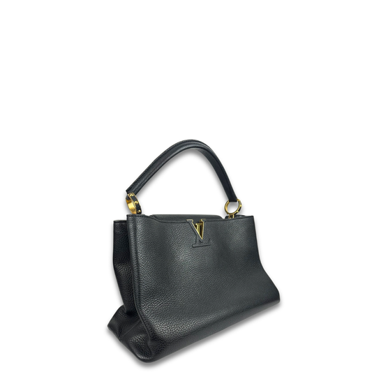 Louis Vuitton Black Capucines MM