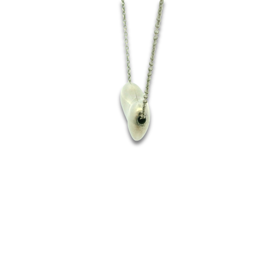 Tiffany & Co Elsa Peretti Large Bean Design Pendant Necklace