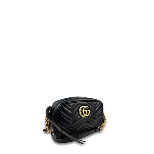 Gucci Black Marmont Small Camera Bag