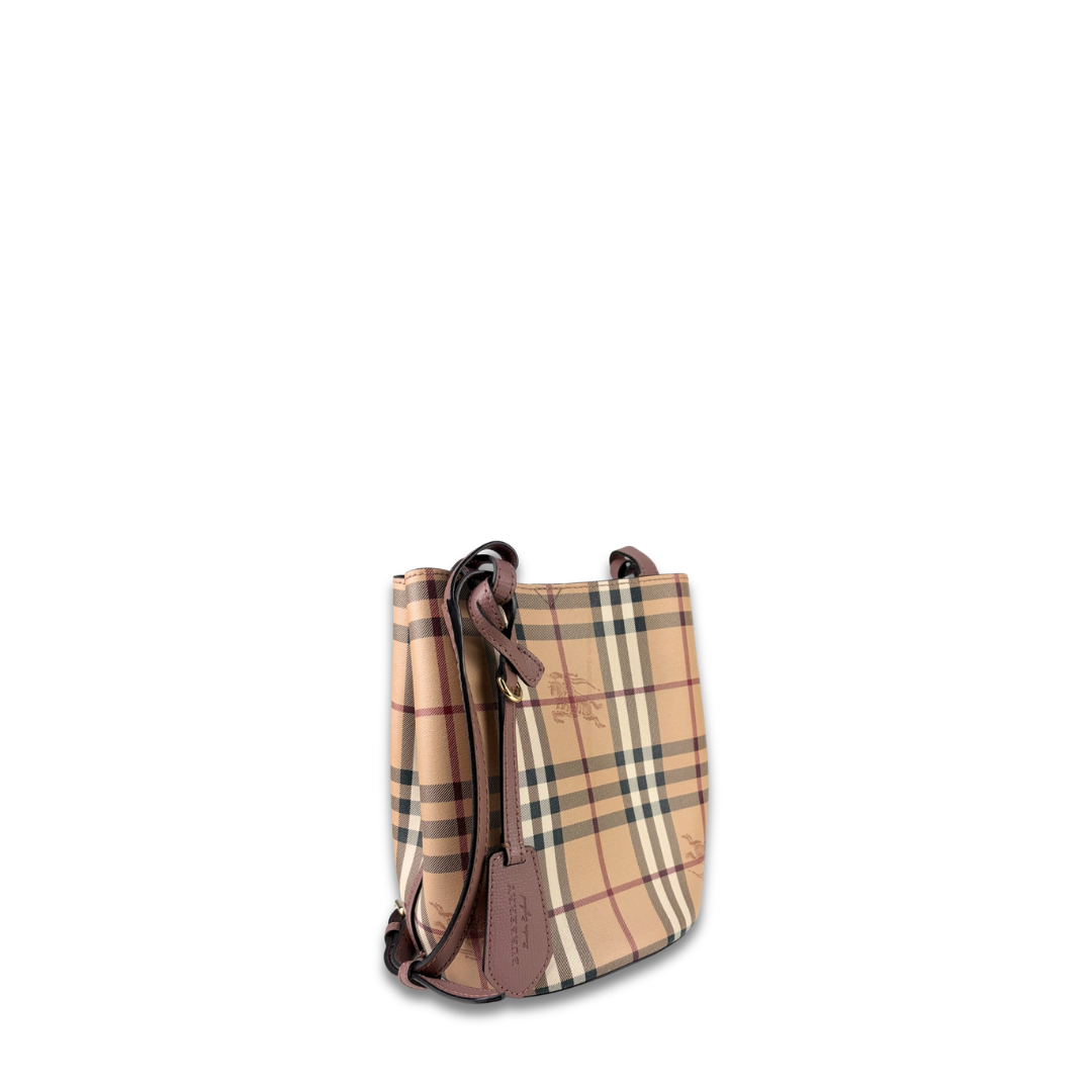 Burberry Haymarket Check Lorne Bucket Bag