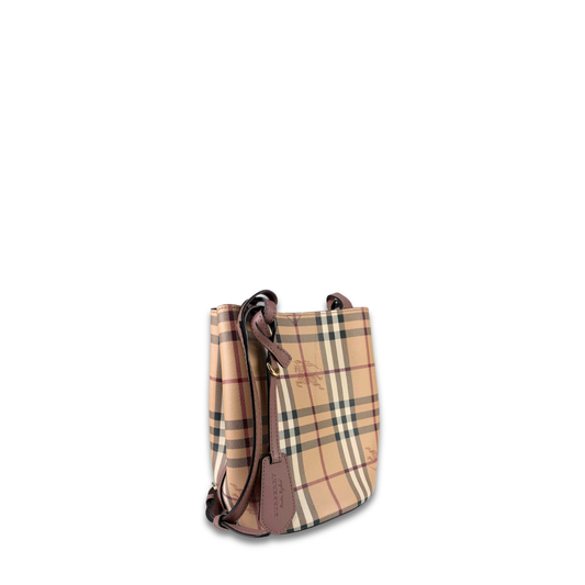 Burberry Haymarket Check Lorne Bucket Bag