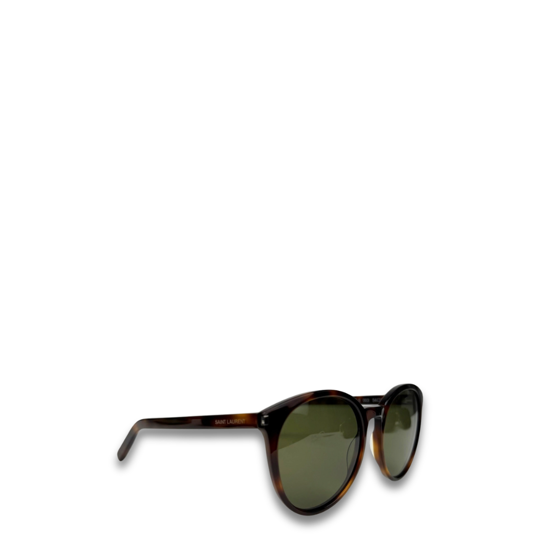 YSL Tortoiseshell Round Sunglasses