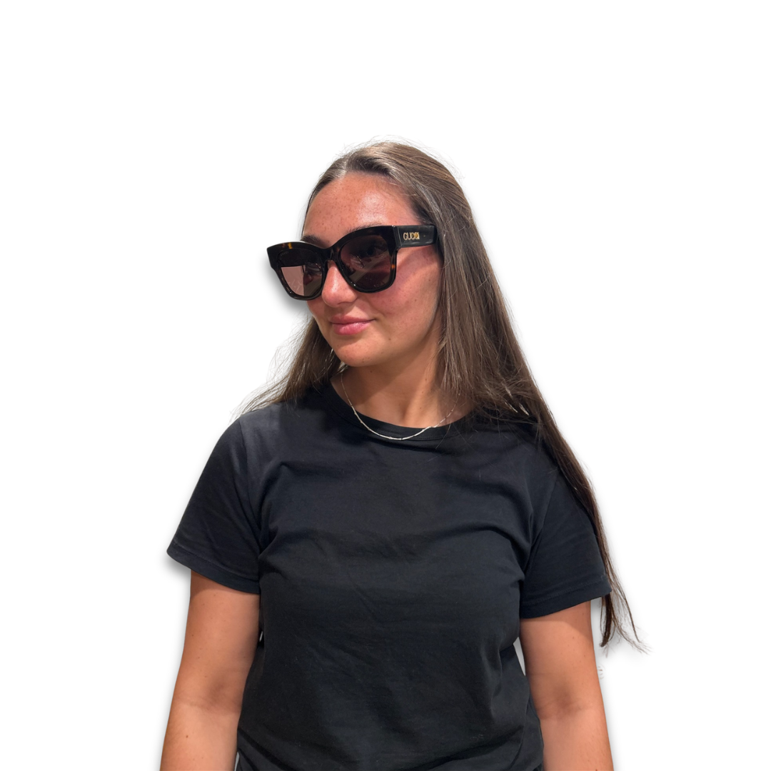 Gucci Square Tortoiseshell Sunglasses