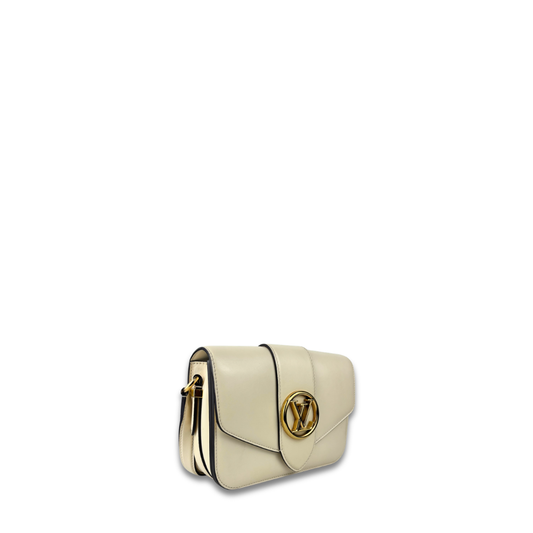 Louis Vuitton White Pont 9 Flap Bag