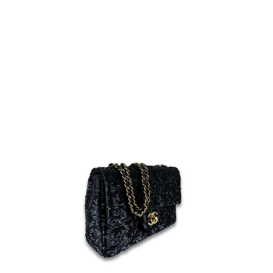 Chanel Classic CC Sequin Mini Single Flap