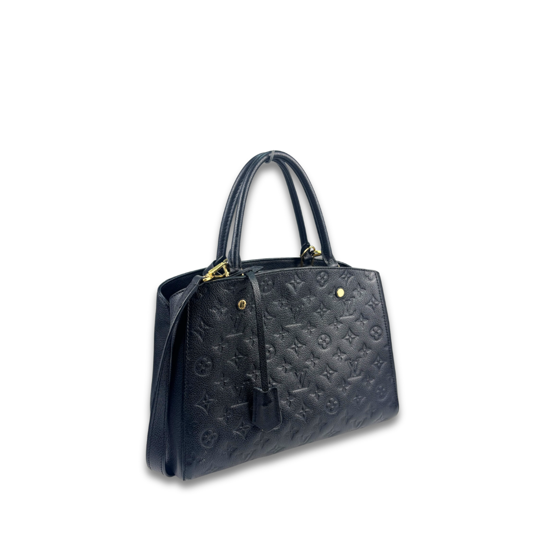 Louis Vuitton Black Empreinte Montaigne MM