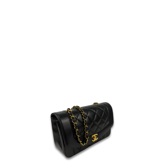 Chanel Lambskin Small Diana Single Flap