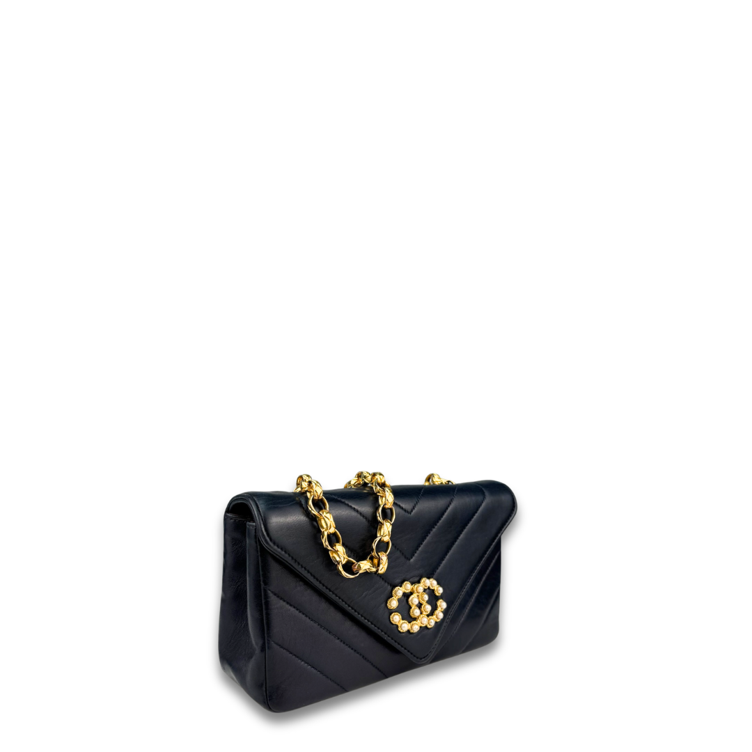 Chanel Chevron Bijoux Mini Flap Bag