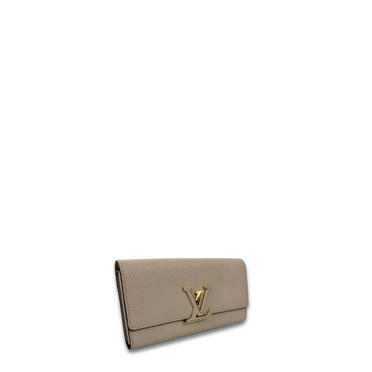Louis Vuitton Taupe Capucines Wallet